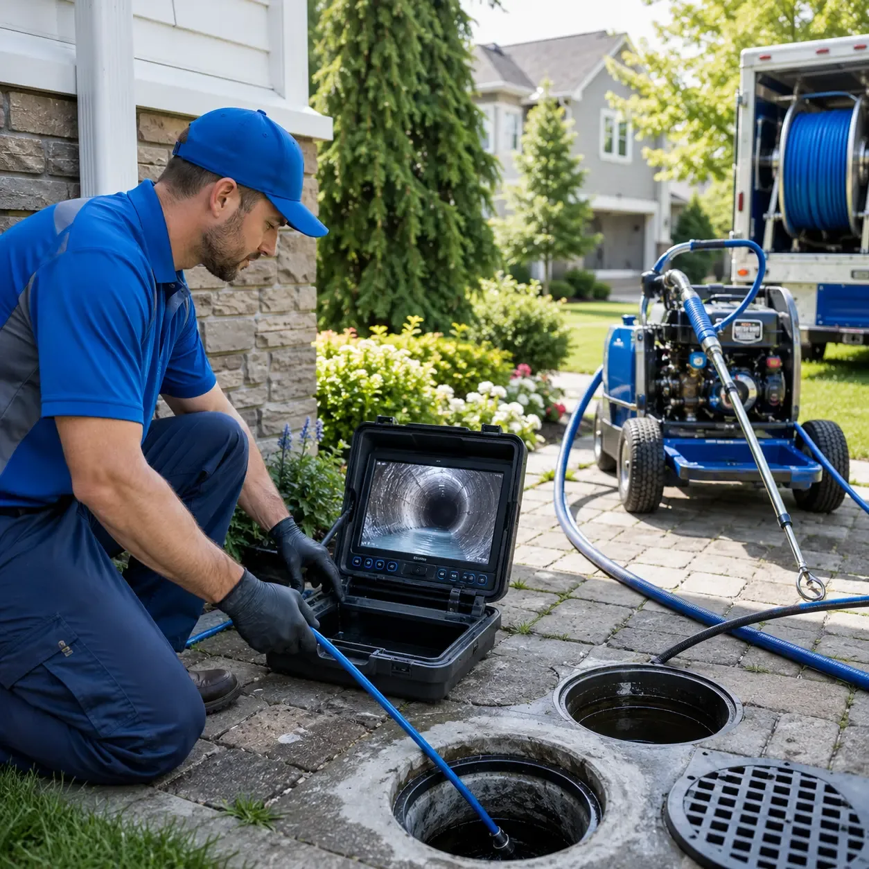 Outdoor drain cleaning professionals serving Kingsbury, TX